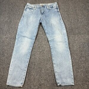 Frame Jeans Womens 26 Blue Stretch Le Garcon Mid Rise Straight Leg